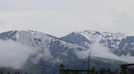 June Snow storm clearing from the mountains