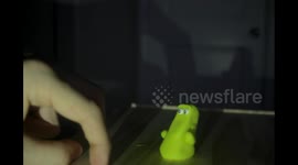 Artist goes head-to-head with clay creation in stop motion animation