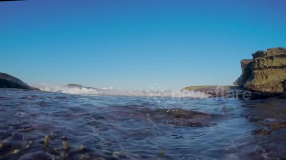 Action Camera smashed by wave