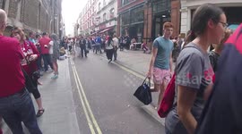 Canada day in London's Trafalgar sqaure celebrating 150 years of Canada