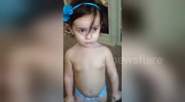 Newsflare Edit - 1 year old gets upset when she can't go shopping