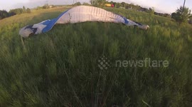 Paramotorist suffers engine failure and crashes