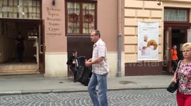 Street Music in Lviv, Ukraine. July, 2015