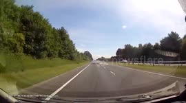 Audi silly speeding. I was doing 110kph around 68mph.