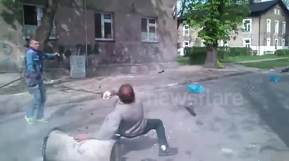 Hilarious homemade cannon fail