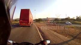 Go Pro Captures Dramatic Coca-Cola Truck Crash