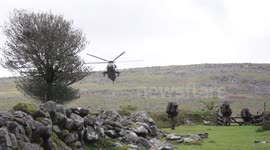 Ten Tors VIP Helicopter landing