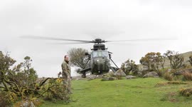 Ten Tors VIP helicopter departs