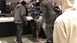 Fight breaks out in McDonald's restaurant in Santa Monica