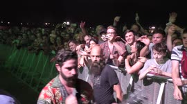 Foals jump off stage to cheer fan at Citadel Festival 