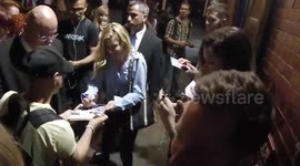 Sienna Miller departs Palace Theatre in London