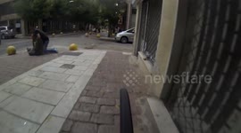 Street fight caught on camera Filis-Athens