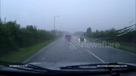 Lightning strike in Wales