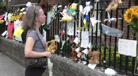Grenfell memorial lane at Latimer road