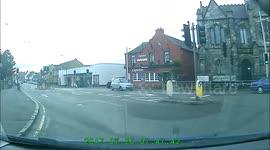 Man with Seagull on head