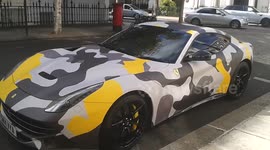 Ferrari coloured in unusual khaki