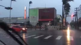 Typhoon Nesat hits Taiwan