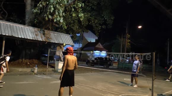 These kick volleyball players have sick skills