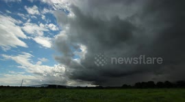 Time Lapse Of Approaching Storm Clouds