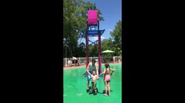 Splashing at Dino park