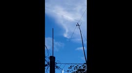 Triangle-shaped cloud