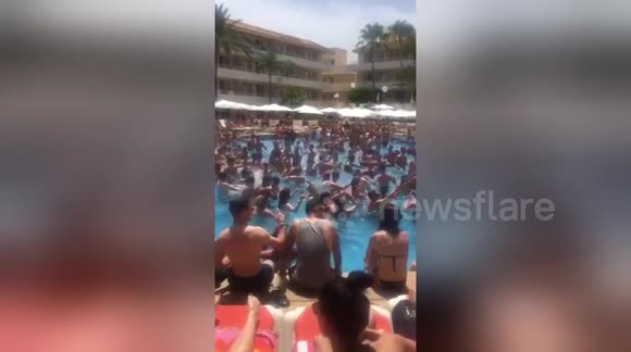 Newsflare Edit - Pool Party in Mallorca