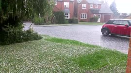 Freak hailstorm hits West Midlands town IN AUGUST!