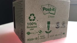 Post-It Z-Notes Tower Pack, 6 Pads Per Pack (76mm x 76mm) (100 Sheets Per Pad). MPN R3301B