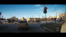 BMW running red light