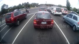 Crossing the road madness