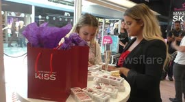 Rachel Leary is a celebrity youtube make up junkie promote imPRESS at Superdrug in London