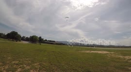 Inspirational video of skydive landing by young thai girl