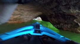 Kayaking Green Glowing Sea Caves