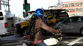 [4K] Verbal exchanges, Road rage NYC Traffic Blocking The Box / Gridlock