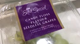 Candy floss flavour grapes
