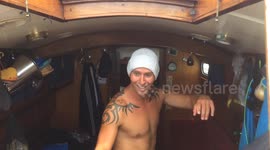 Shaking cocktails on sailboat in Formentera Ibiza