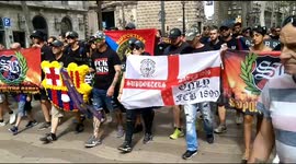 Barcelona football fans pay tribute to victims of attacks