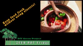 Zeer Pot Fridge.  Cool your food or drinks with no electric needed!