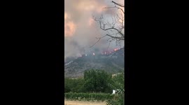 Sulmona incendio Monte Morrone