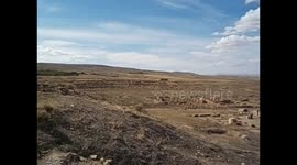 Argelia. Algeria. Timgad. Ruinas romanas. Vistas desde montaña. Templo. Capitol. 2016