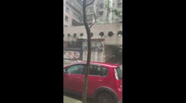 Typhoon T9 in Macau... Frightening...