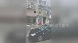 Typhoon Hato batters Hong Kong