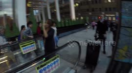 Kara Tointon Accidentally Goes Up An Escalator