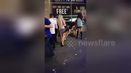 Newsflare Edit - Drunken bitch fight in Newcastle