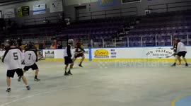 Dubious Fighting Necessary or Not Indians vs Muskies Senior B Box Lacrosse2017