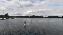 Sup on a river in Tikal Lithuania