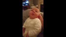 My baby with funniest cutest poo face