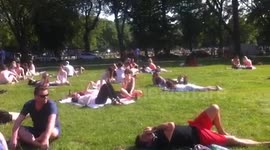 Crowds flick to the common