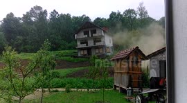 Landslide Eat House in Bosnia near Tuzla