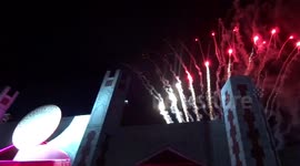 Meteor caught on camera during fireworks display